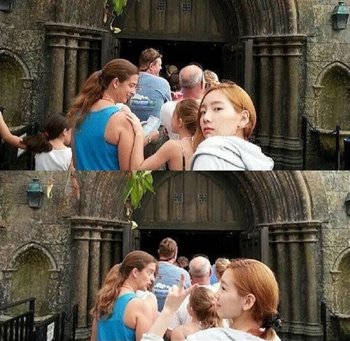 태연 호그와트, 설렘 가득한 '브이 포즈'