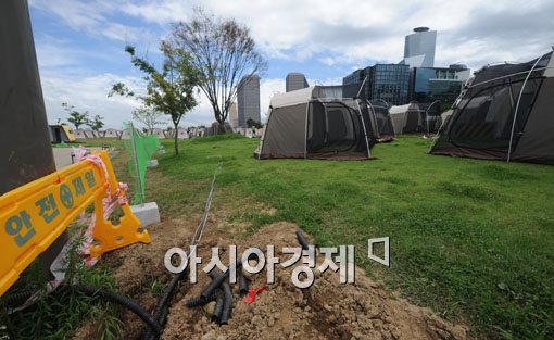 [포토]한강 야영장 개장, 안전 상태는?