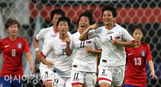 한국女대표팀, 동아시안컵서 북한에 1-2 석패