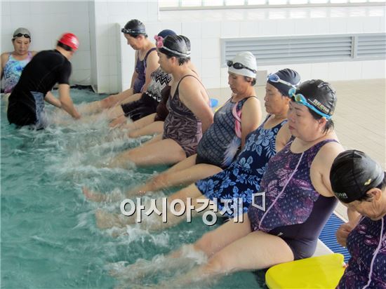 함평군 수중재활치료교실 주민들에게 큰 호응