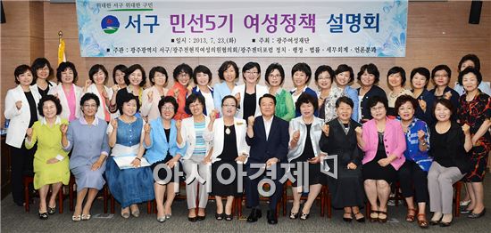 [포토]광주 서구, 여성정책 설명회 개최