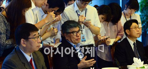 [포토]경제동향간담회, 모두발언하는 김중수 총재