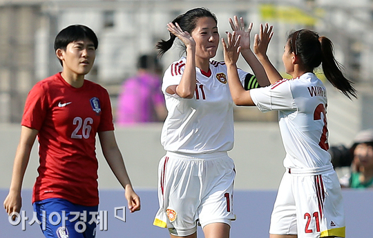 [포토] 선제골에 기뻐하는 중국