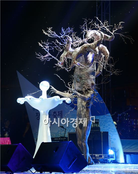 [포토]장흥 물축제 합수 퍼포먼스 