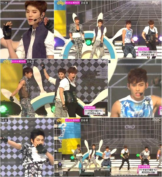 '음악중심' 인피니트, 표정연기 압도+강렬 칼군무 '무대장악'