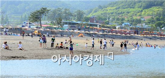 여수 만성리 검은 모래찜질 체험 28일 열려
