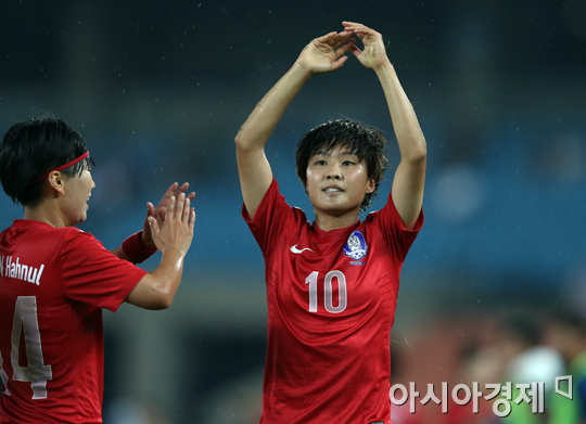 [포토] '응원해주세요 지소연을, 한국여자축구를'