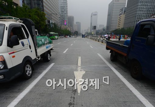 [포토]서울도심 텅텅 