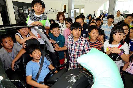 [家和萬社成]현대모비스, 초등생 자녀 200명 초청 하계캠프 