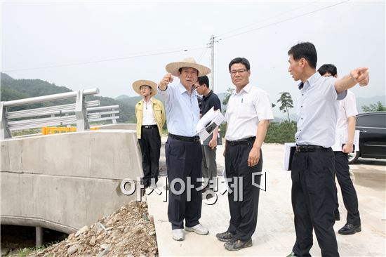 김생기 정읍 시장, 재난재해 예상지구 사전점검 나서