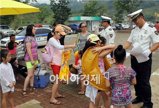 함평경찰, 피서객 상대 ‘착한운전 마일리지제’ 홍보