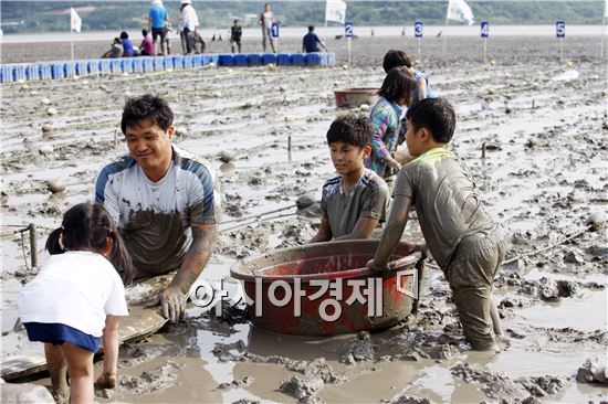 가족과 함께 보성에서 뻘배 타고 힐링하세요