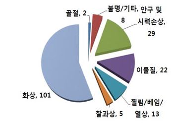 바닷가 가서 폭죽 놀이했다가..화상·시력손상