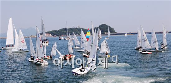 요트 국가대표 청소년팀 여수서 전지훈련