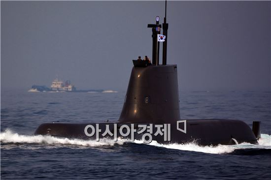 한국해군이 보유한 214급 안중근함