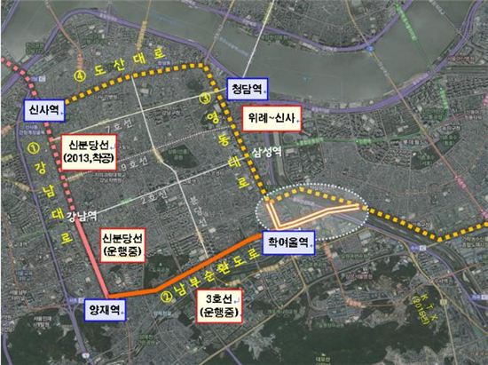 강남 내부순환 도시철도시대 도래