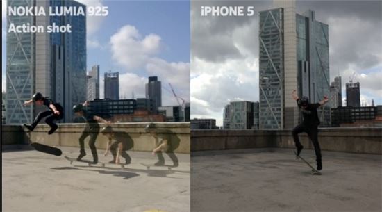 노키아, 아이폰5와 카메라 성능 비교하는 패러디 광고
