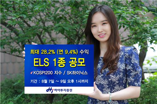 하이투자證, 연 9.4% 수익 ELS 272호 공모