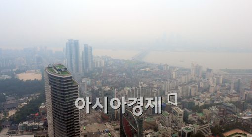 [포토]뿌연 서울 도심