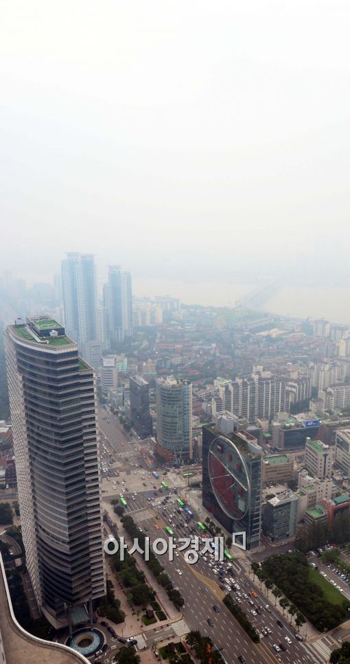 [포토]안개로 가득찬 서울 도심
