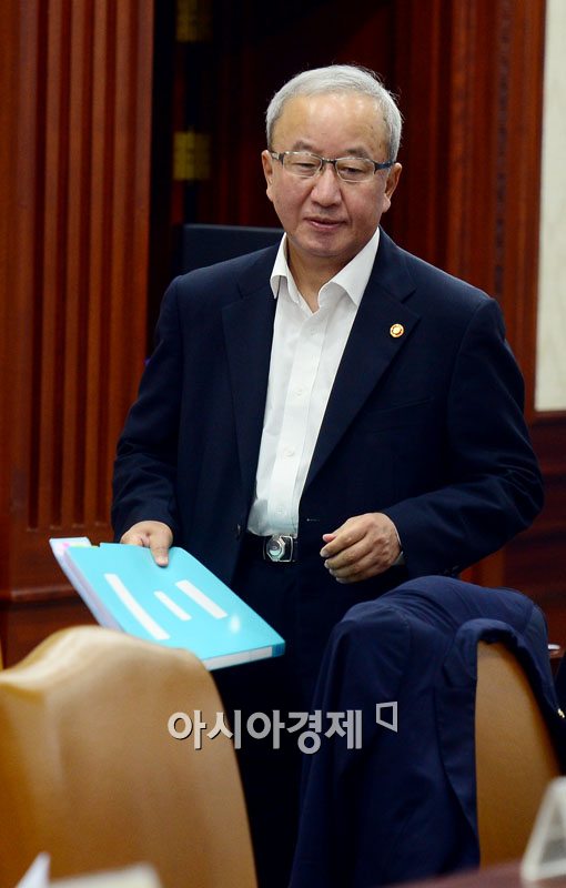 [포토]경제관계장관회의 참석하는 현오석 부총리 