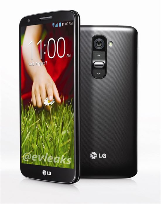 LG G2 美출시형 이미지 공개.. "무선충전 지원 · 후면버튼 모양 변경"