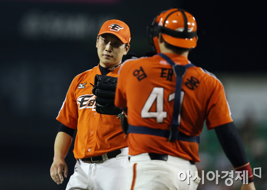 [포토] 김혁민 '위기 극복!'