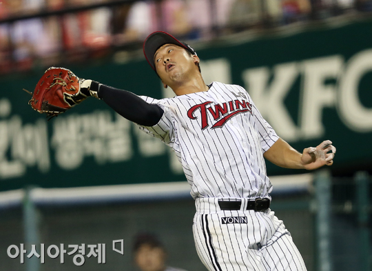 [포토] 이병규 '글러브에 쏙'