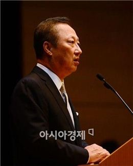[포토]박용만 두산그룹 회장, 대한상공회의소 회장으로 선출 
