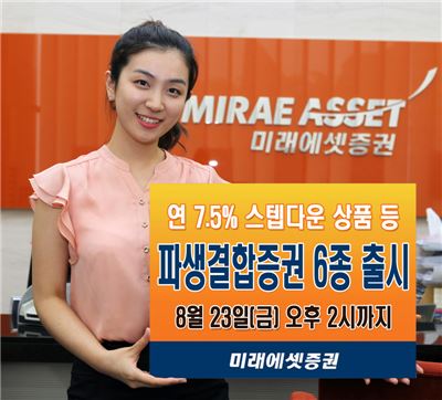 미래에셋證, 스텝다운형 포함 파생결합증권 5종 출시