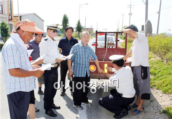 함평경찰, 경운기 교통사고예방을 위한 안전교육 실시