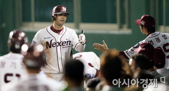 [포토] 서동욱 동점 홈인