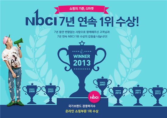 G마켓, 국가브랜드경쟁력지수(NBCI) 7년 연속 1위