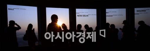 [포토]'노을 보며 가을 만끽'