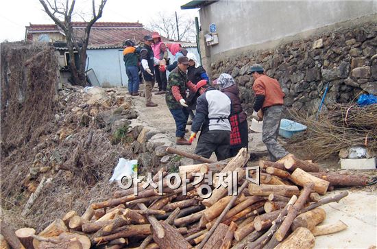 광양시, 사랑의 땔감 나누기 행사 추진