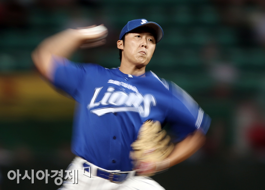 [포토] 삼성 배영수의 힘찬 투구