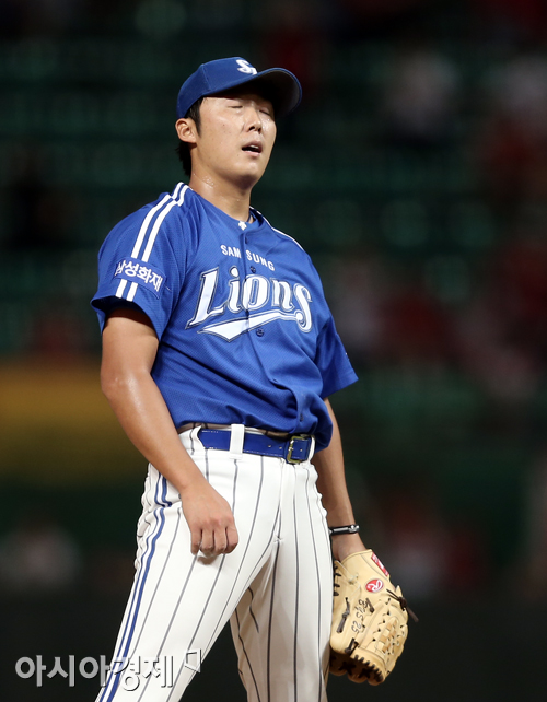 [포토] 배영수 볼넷 아쉬움
