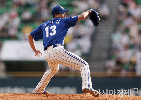 [포토] 삼성 선발 장원삼 역투