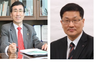 최성환 한화생명 은퇴연구소장, 이준섭 보험개발원 이사(왼쪽부터).