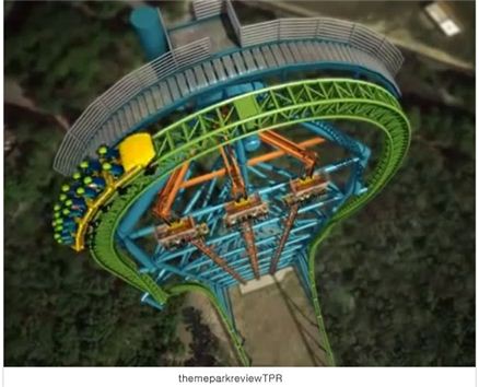 125m 낙하 놀이 기구, 41층 빌딩에서 뛰어내리는 느낌?