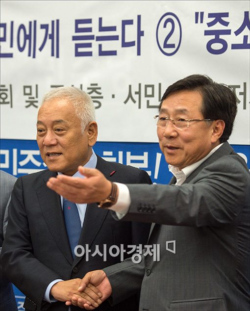 [포토]민주당 찾은 김기문 중기중앙회장