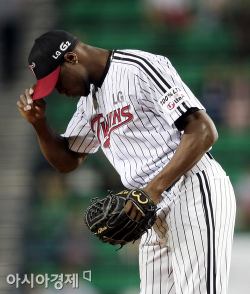 [포토] 리즈 '동점 허용 너무 아쉽다'