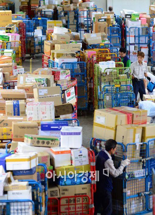 [포토]쌓인 택배들