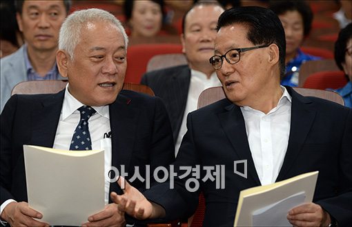 [포토]의견 나누는 김한길·박지원