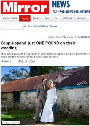 결혼식 비용이 총 '1700원'이라고?