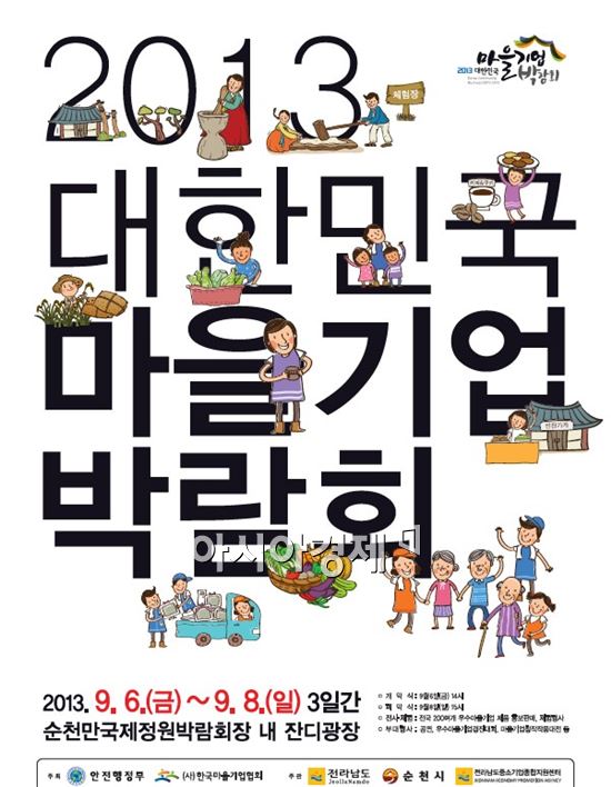 2013 대한민국 마을기업 박람회, 순천에서 개최