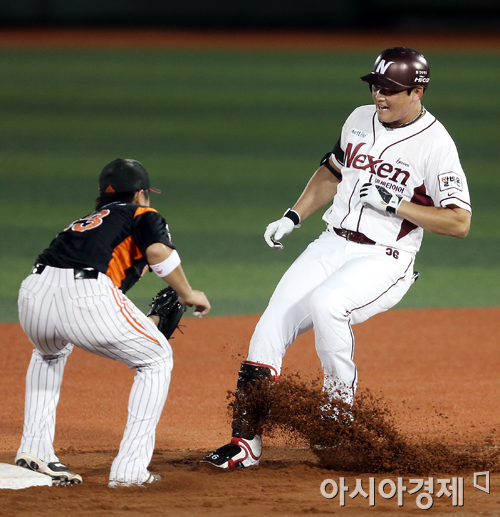 [포토] 이성열 '급브레이크를 밟아 봤지만'