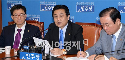 [포토]발언하는 전병헌 원내대표