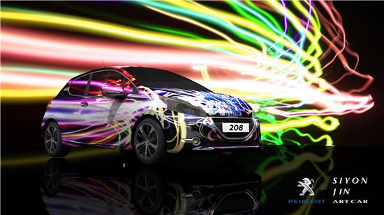 빛과 만난 푸조 208아트카