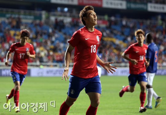 [포토] 구자철 'PK 성공~'